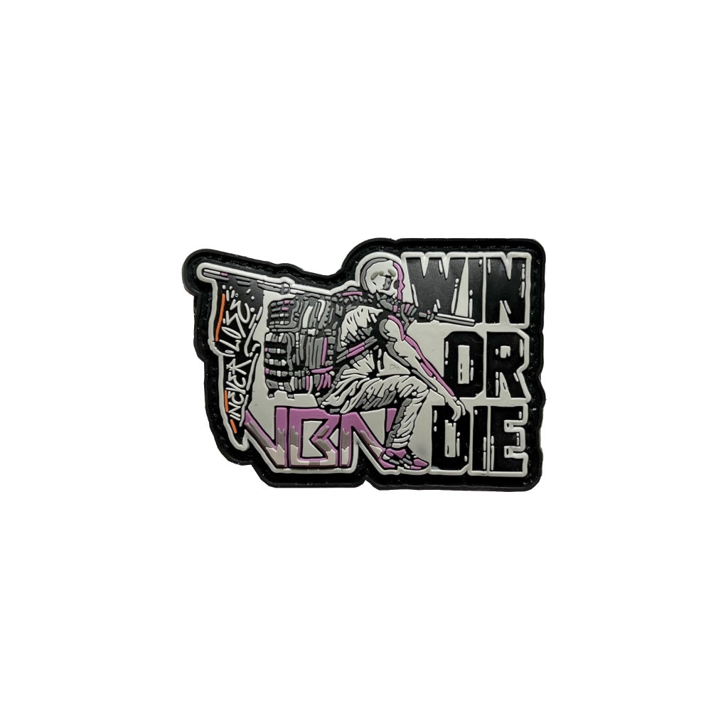 PARCHE WIN OR DIE DETALLES