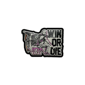 PARCHE WIN OR DIE DETALLES