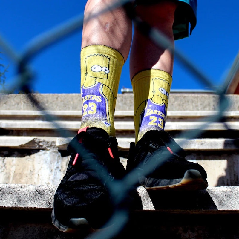 RX0030-lithe-bart-james-lakers-nba-23-basket-socks-yellow