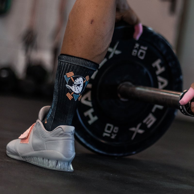 calcetines-litheapparel-lifting-ducks-negro-halterofilia