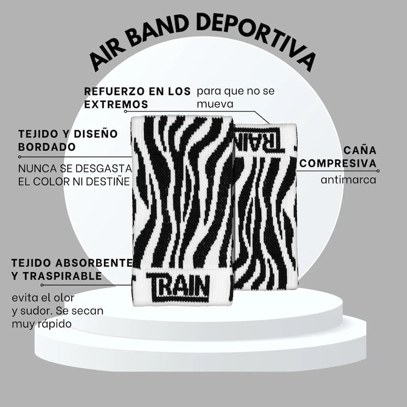 caracteristicas munequeras tecnicas air bands edicion cebra trainlikefight