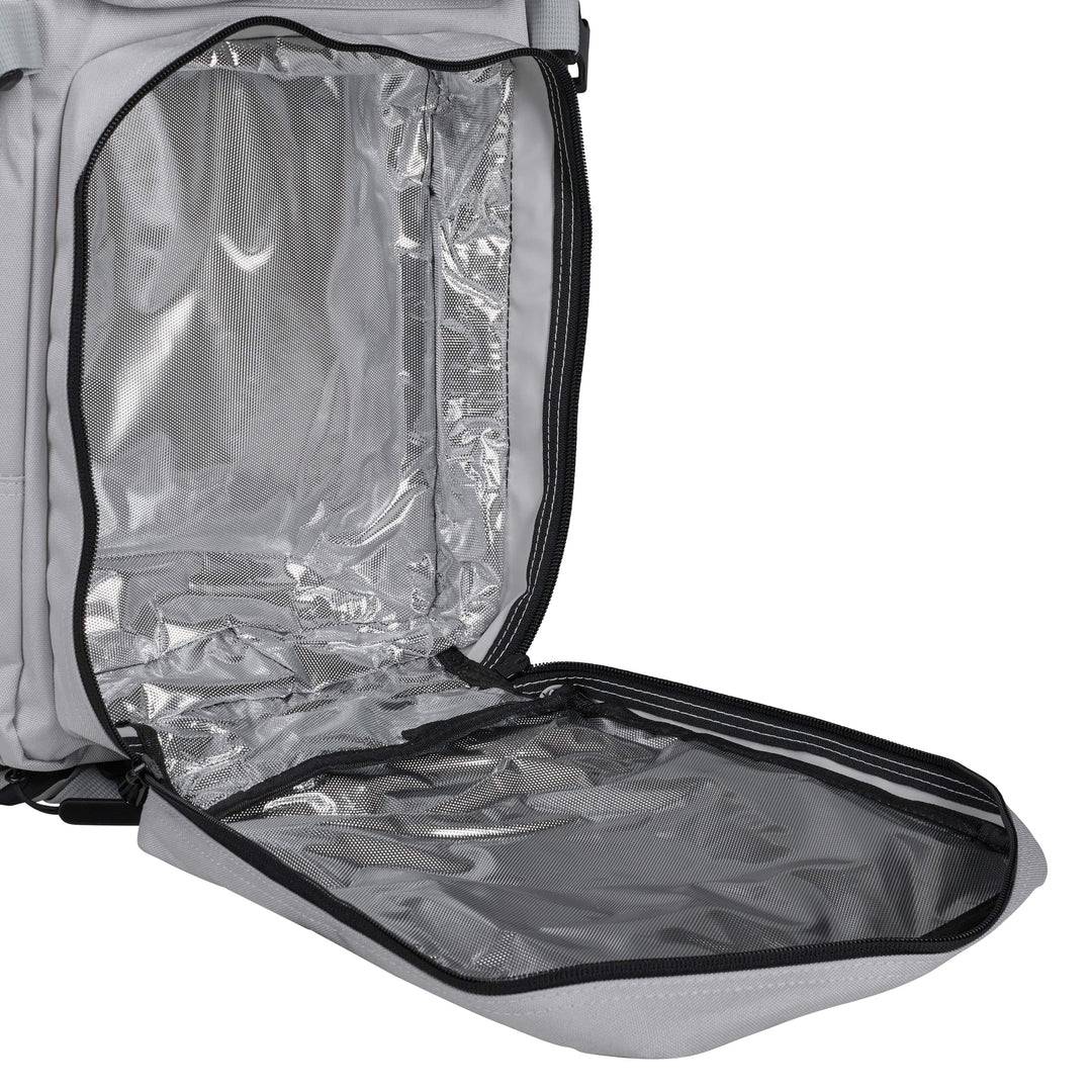 Mochila táctica Elitex Training con compartimento de comida (45L) - Silver