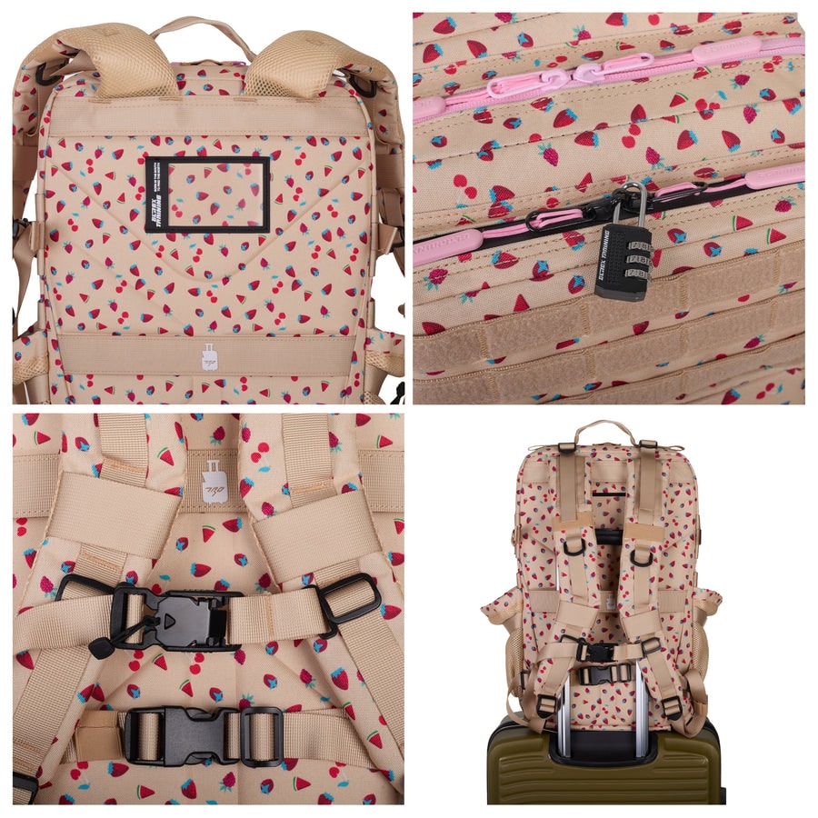 Mochila táctica Elitex Training V1 45L All in - Strawberry