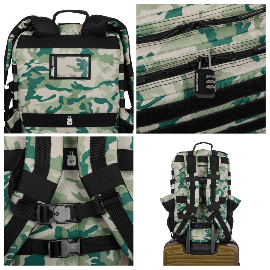 Mochila táctica Elitex Training V1 45L All in - Verde Camo