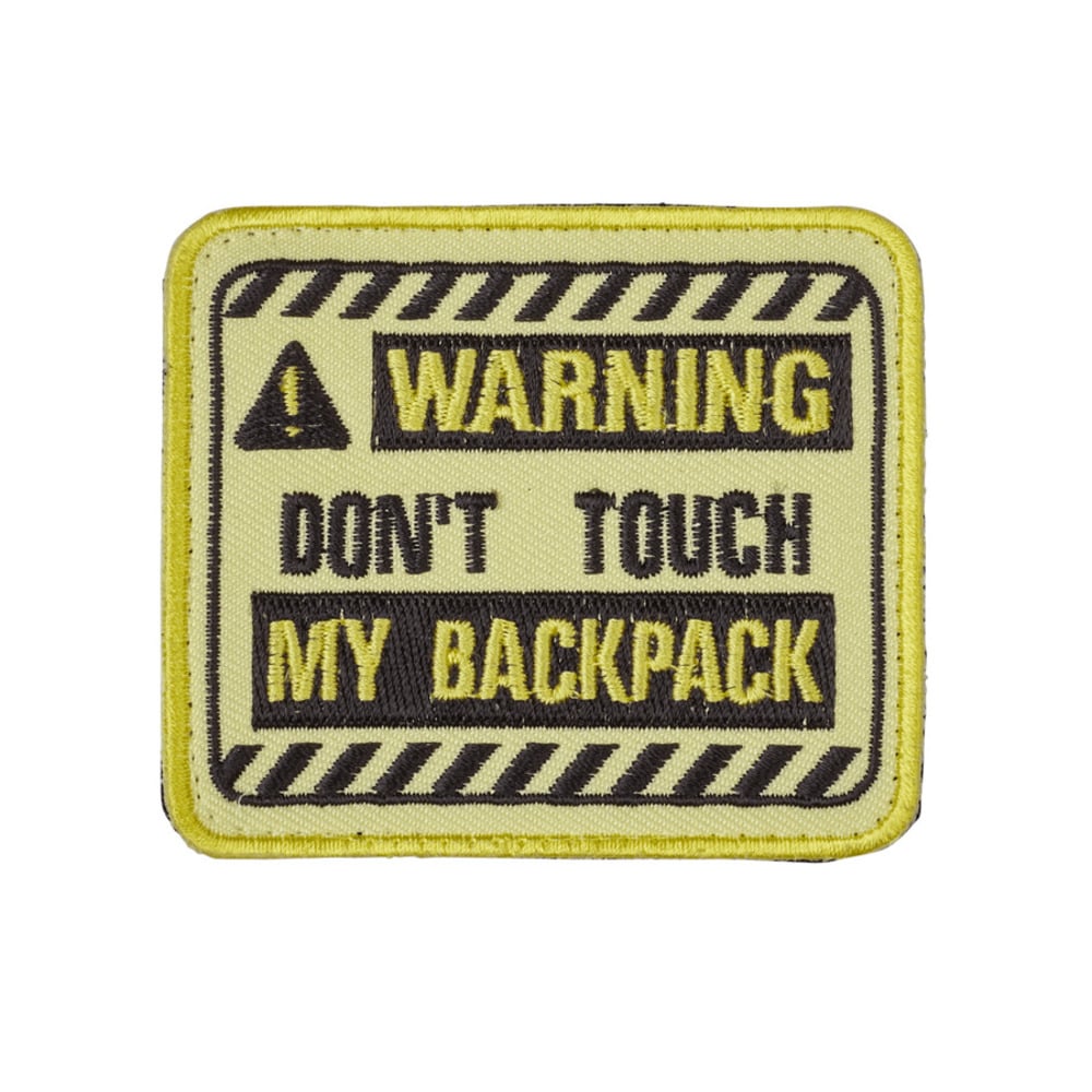 Parche Don't touch my backpack