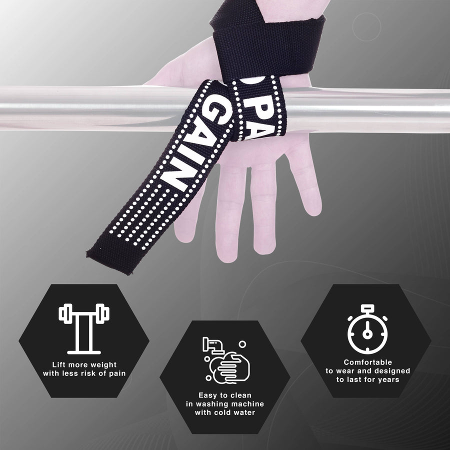 Straps de halterofilia Elitex Training -  Negro