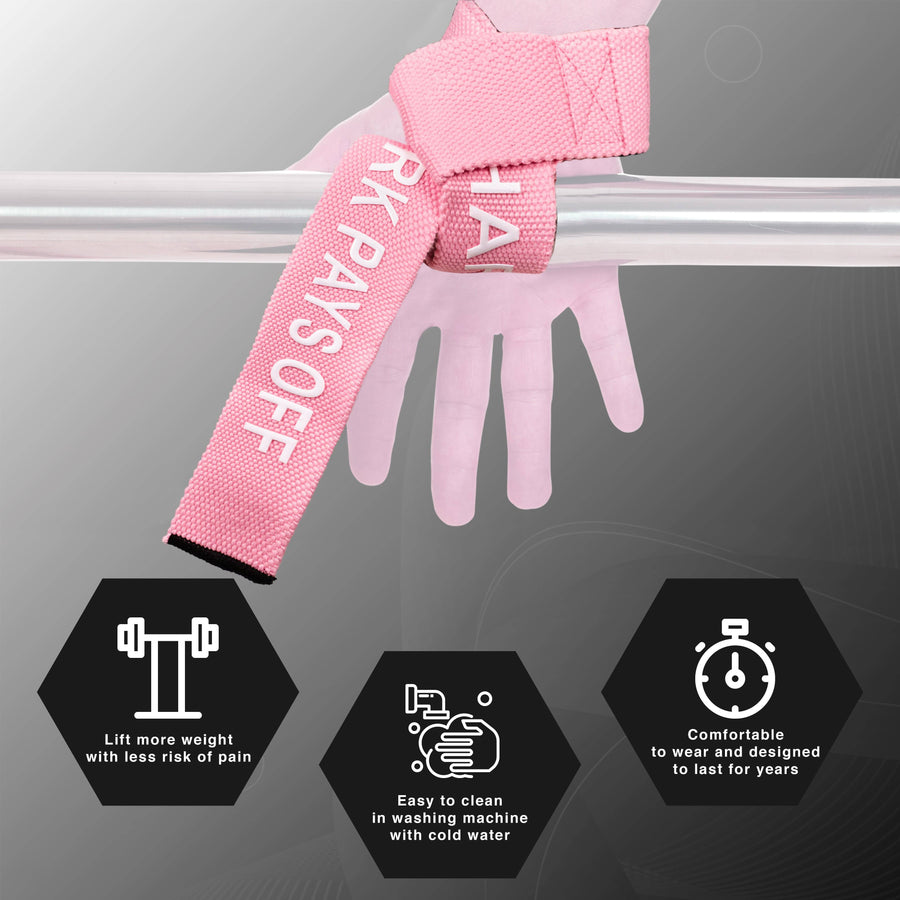Straps de halterofilia Elitex Training - Rosa