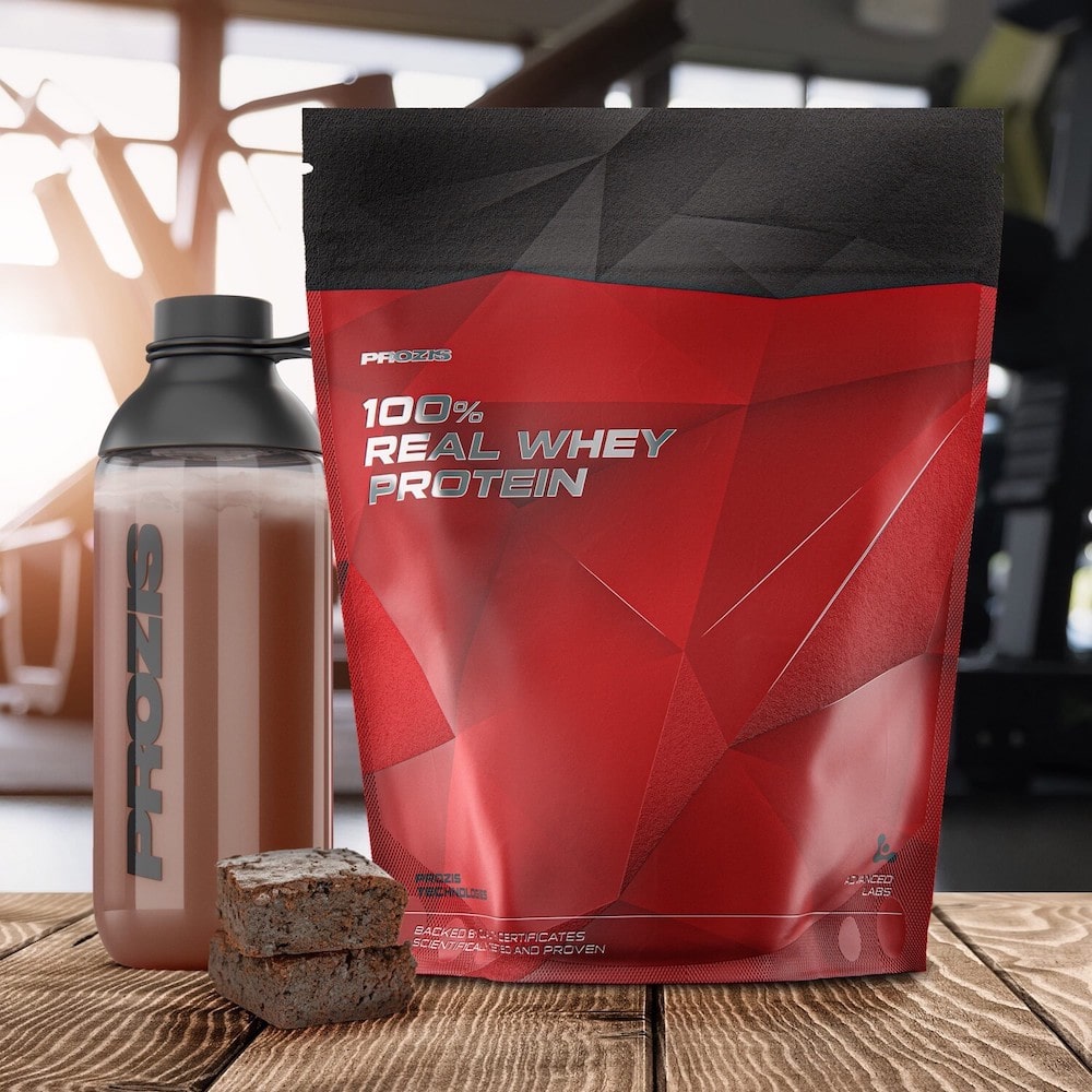 Proteína concentrada Prozis Whey (1Kg) - Brownie de chocolate