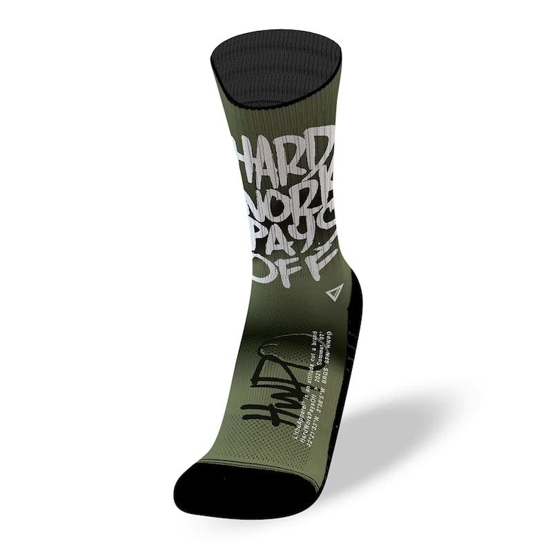 Calcetines LitheApparel HARD WORK PAYS OFF war