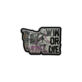 PARCHE WIN OR DIE DETALLES