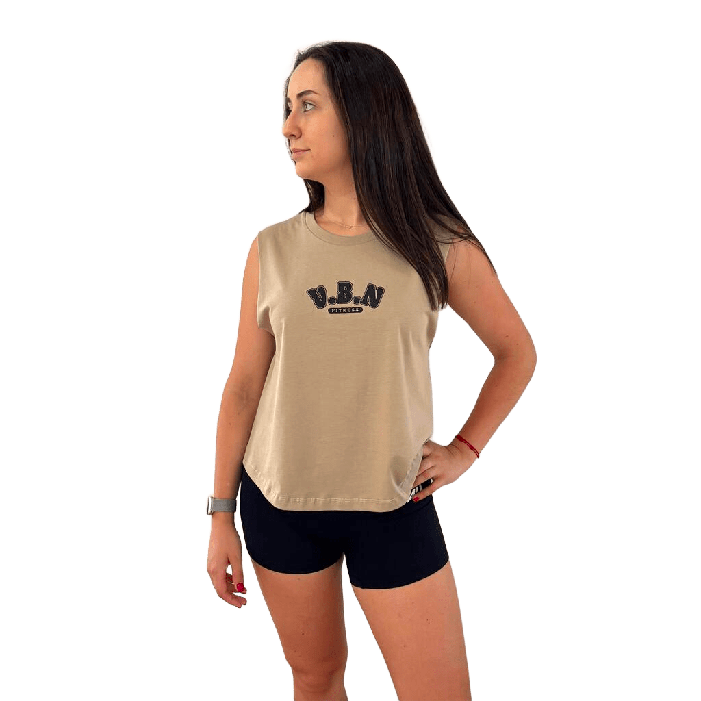 Camiseta corta sin mangas More Weight Less Excuses