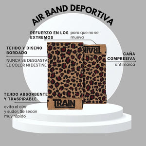 caracteristicas muñequeras tecnicas air bands edicion leopardo trainlikefight