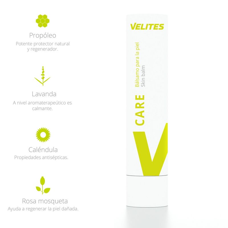 ingredientes Bálsamo Care Stick velites