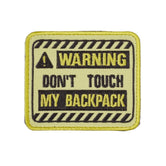 Parche Don't touch my backpack